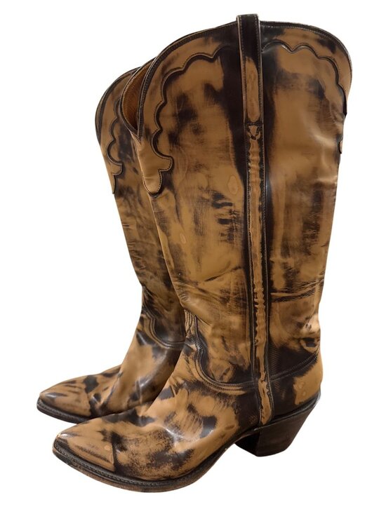 Lucchese Shoes - Lucchese Classics Handmade Womens Western Cowboy Boots Size 9